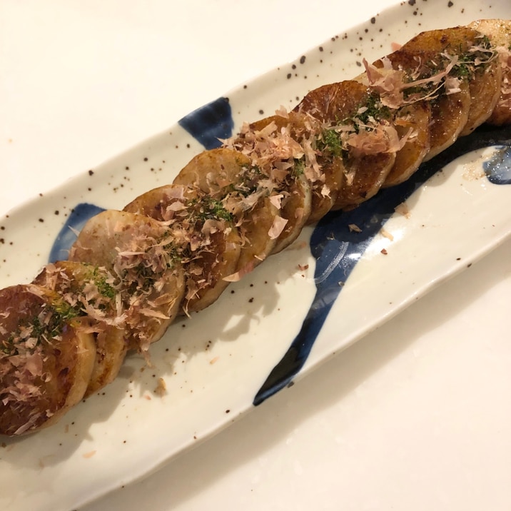 簡単すぎる夕飯!調味料1つで時短!長芋の甘辛焼き♡